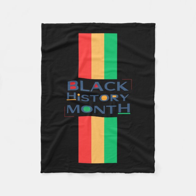 Couverture Polaire Sticker de conception du mois de l'histoire noire (Devant)