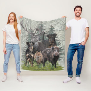 Couverture Polaire Sticker Jagdterrier Coussin extérieur