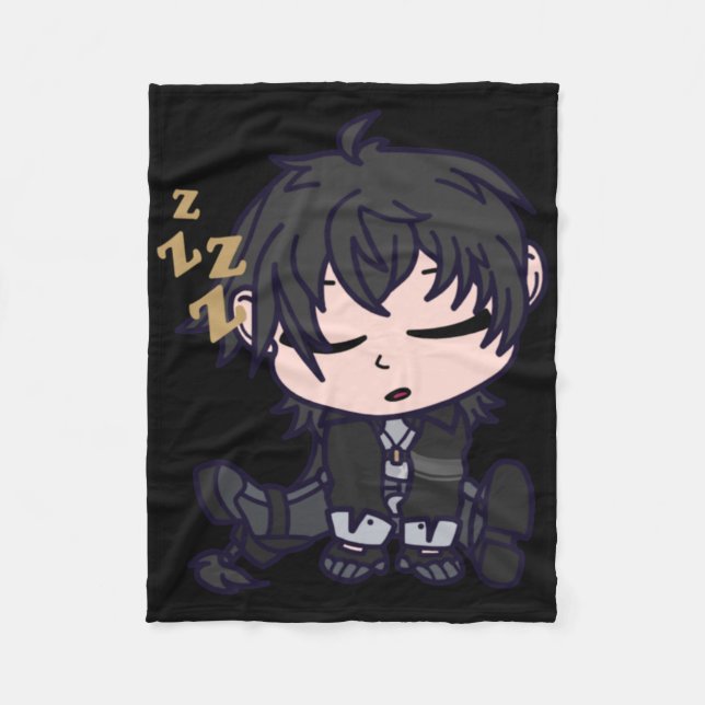 Couverture Polaire Sticker Masc Rover Chibi Wuthering Waves (Devant)