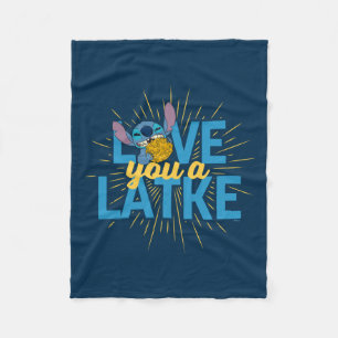 Couverture Polaire Stitch Love You a Latke