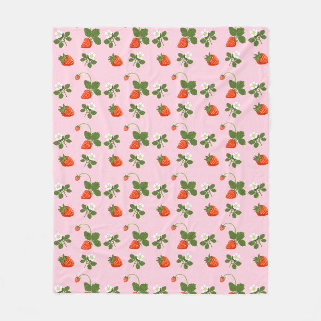 Couverture Polaire Strawberries (Devant)