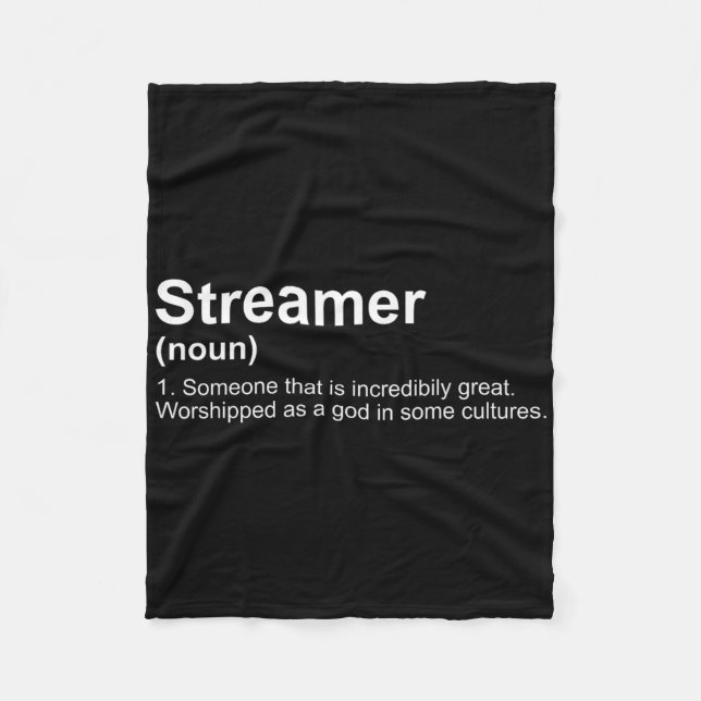 Couverture Polaire Streamer Live Steam Definition  (Devant)
