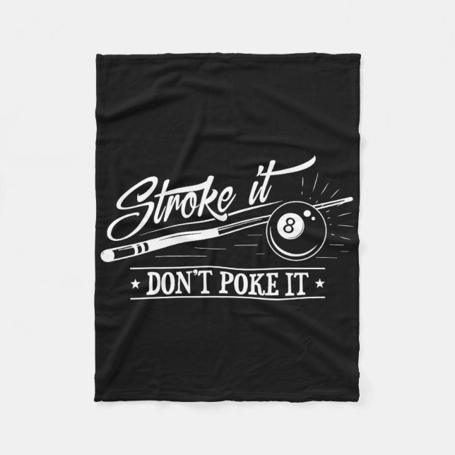 Couverture Polaire Stroke It Don't Poke It 8 Ll Cue Pool Papa (Devant)