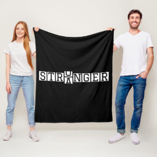 Couverture Polaire STRONGER Not Stranger - Motivational Letter Art