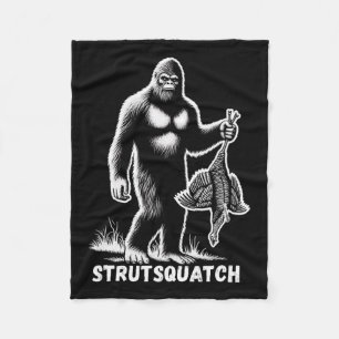 Couverture Polaire Strutsquatch Bigfoot Sasquatch Drôle Jeunesse Turq