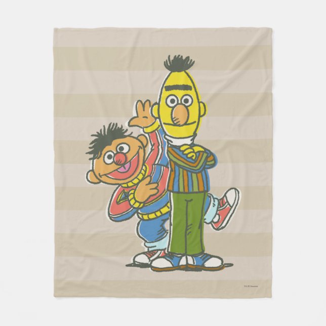 Couverture Polaire Style classique Bert et Ernie (Devant)