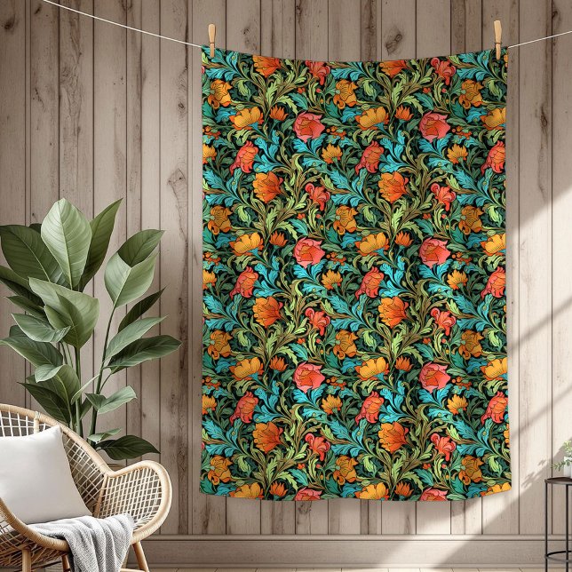 Couverture Polaire Style de signature Morris d'inspiration victorienn (Elegant Victorian-Inspired Morris Signature Style Fleece Blanket)