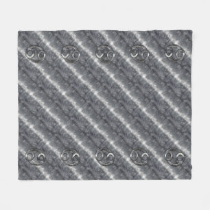 Couverture Polaire Style industriel de symbole de zodiaque de Cancer