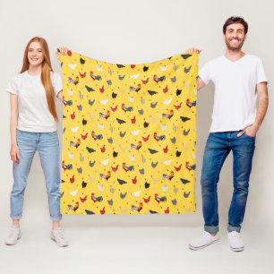 Couverture Polaire Style moderne géométrique Memphis Chicken Farm