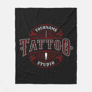 Couverture Polaire Style traditionnel AJOUTER LE NOM Tattoo Studio Sh