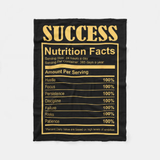 Couverture Polaire Success Ingredients Nutritional Facts Motivational