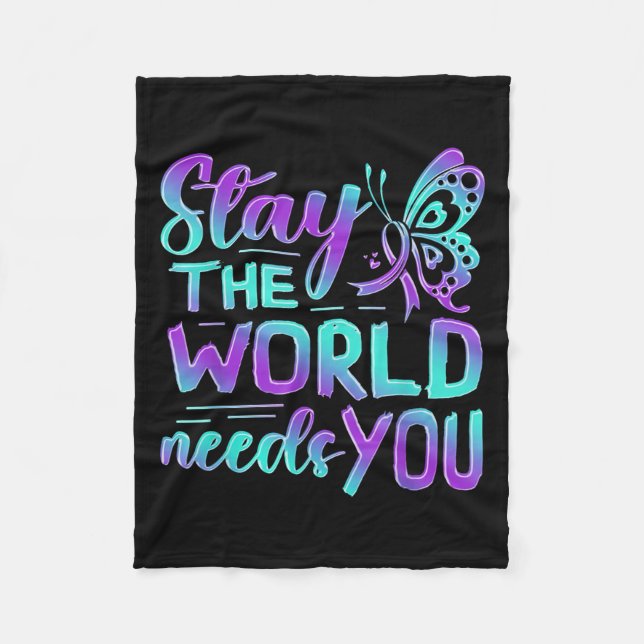 Couverture Polaire Suicide Awareness Suicide Prevention Suprt Survivo (Devant)