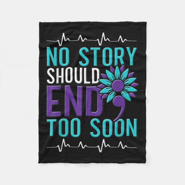 Couverture Polaire Suicide Awareness Suicide Prevention Suprt Survivo (Devant)
