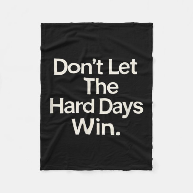 Couverture Polaire Suicide Prevention- Don't Let The Hard Days Win  (Devant)