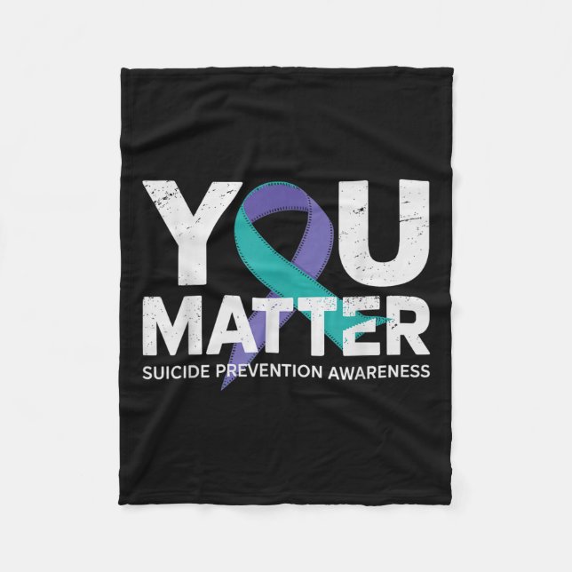 Couverture Polaire Suicides Prevention Shirts Suicide Awareness  (Devant)