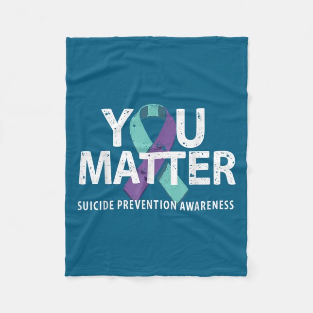 Couverture Polaire Suicides Prevention Shirts Suicide Awareness  (Devant)