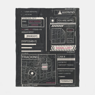 Couverture Polaire Suivi - Techno-Brutalist Streetwear Design