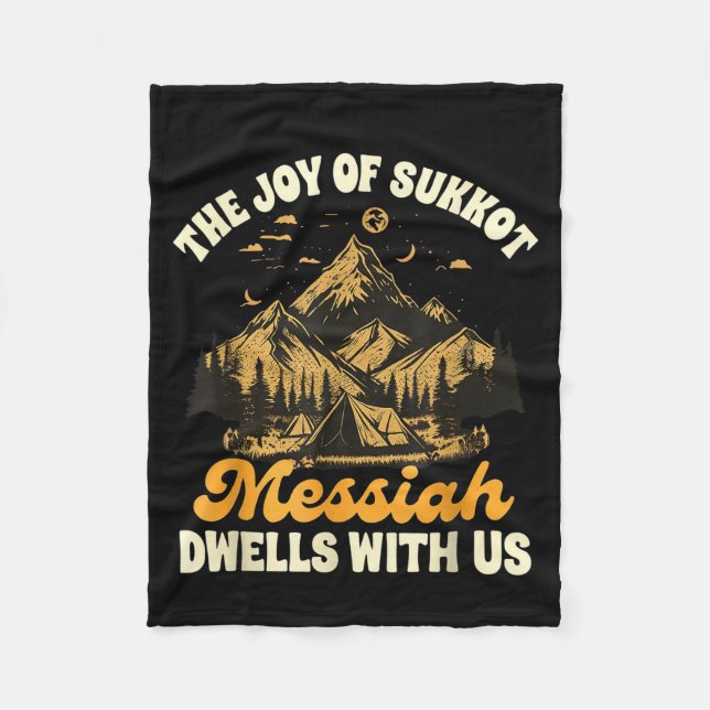 Couverture Polaire Sukkot Jewihe Joy Of Sukkot Messiah Dwells With Us (Devant)