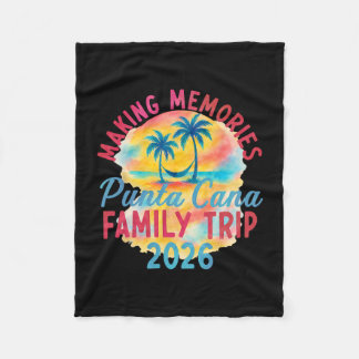 Couverture Polaire Summer Vacation Family Punta Cana Vacation 2026 Ma