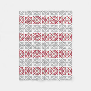 Couverture Polaire SUN traditionnel letton motif géométrique I