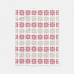Couverture Polaire SUN traditionnel letton motif géométrique VI