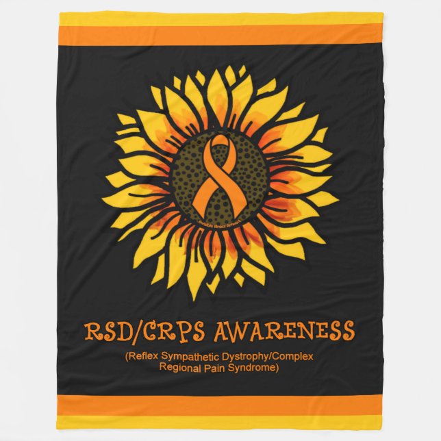 Couverture Polaire Sunflower/Awareness...RSD/CRPS (Devant)