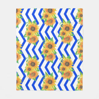 Couverture Polaire Sunflower Floral Gardens