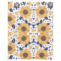 Sunflower pattern stylish Blanket for New Home