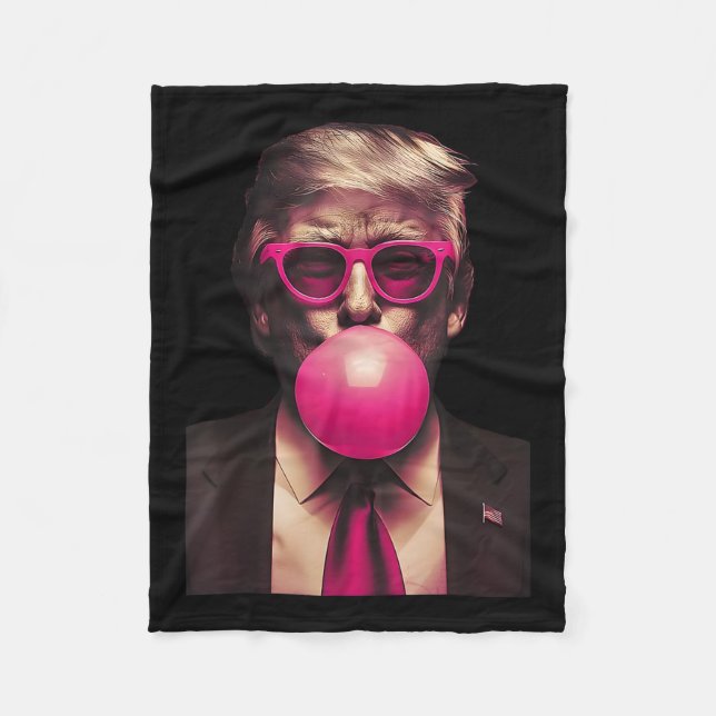 Couverture Polaire Sungles roses Trump Bubble Gum Shirt 2024 Vote Pre (Devant)