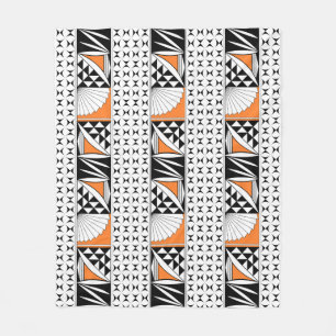 Couverture Polaire Sunrise amérindienne du sud-ouest en orange