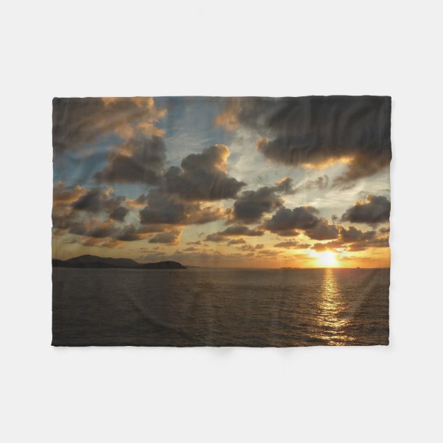 Couverture Polaire Sunrise aux îles Virgin (Devant (Horizontal))