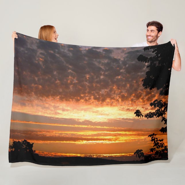 Couverture Polaire Sunrise D'Or (En situation)