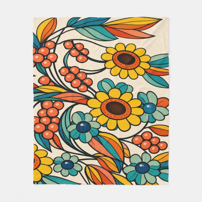 Couverture Polaire Sunstream Bloom (Devant)