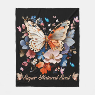 Couverture Polaire Super Âme Naturelle : Jardin des Papillons