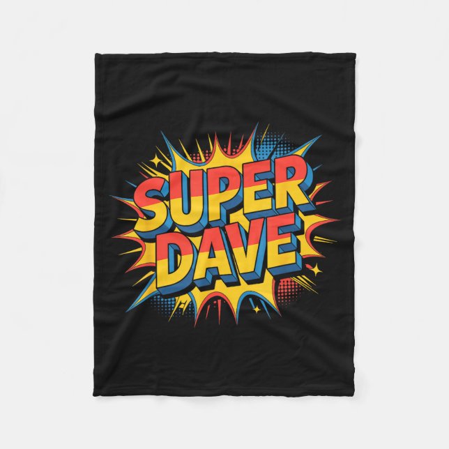 Couverture Polaire Super Dave Funny Name Daves  (Devant)