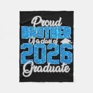 Couverture Polaire Super frère fier d'un diplômé de 2026 T-shirt Frèr