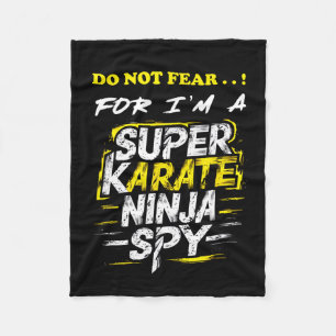 Couverture Polaire Super Karate Ninja Spy, auto-dépréciant et autorit