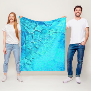 Couverture Polaire Superbe aquarelle Tropical Ocean Theme Design