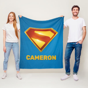 Couverture Polaire Superman Golden S Shield brillance