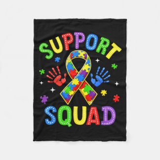 Couverture Polaire Support Squad Autism Awareness Family Outfits Men