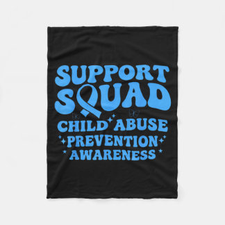 Couverture Polaire Support Squad Child Prevention Awareness Blue