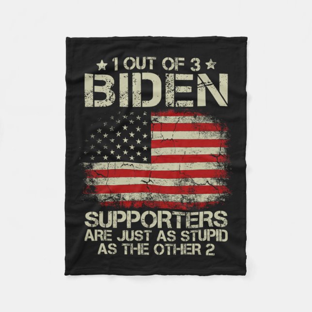 Couverture Polaire Sur 3 partisans de Biden sont aussi stupides que l (Devant)