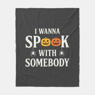 Couverture Polaire SVG Citrouille Araignée Épouvante Halloween