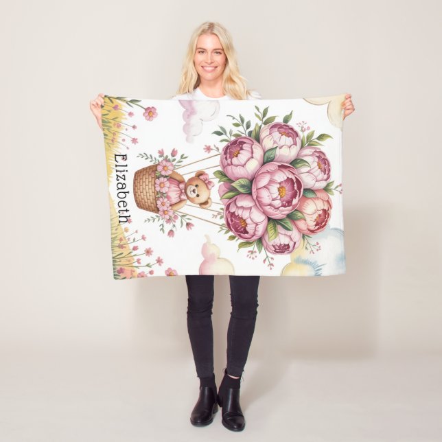 Couverture Polaire Sweet Dreams Baby Girl Douche Cadeau (En situation)