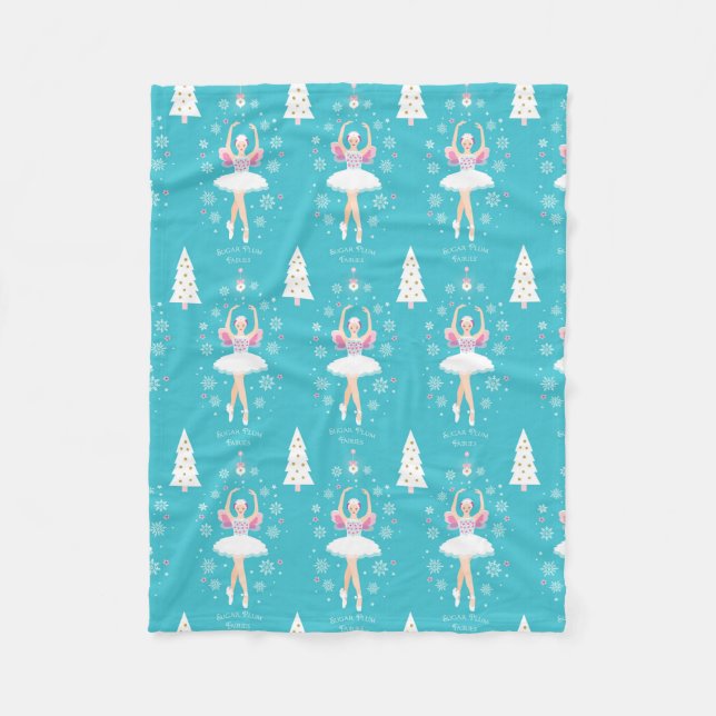 Couverture Polaire Sweet Pastel Nutcracker Noël (Devant)