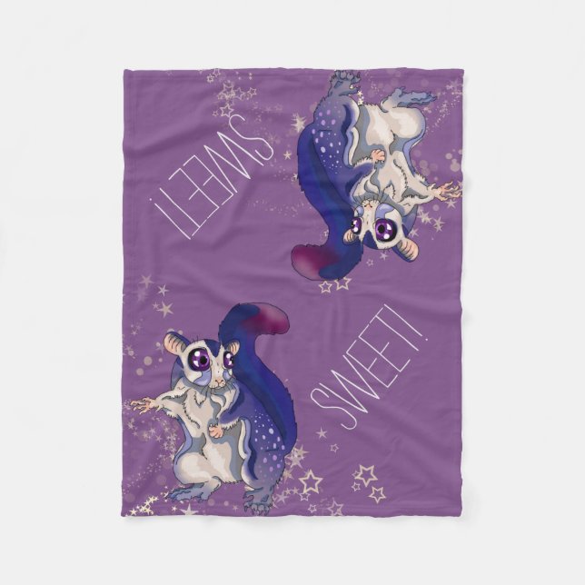 Couverture Polaire Sweet Sugar Glider Baby (Devant)