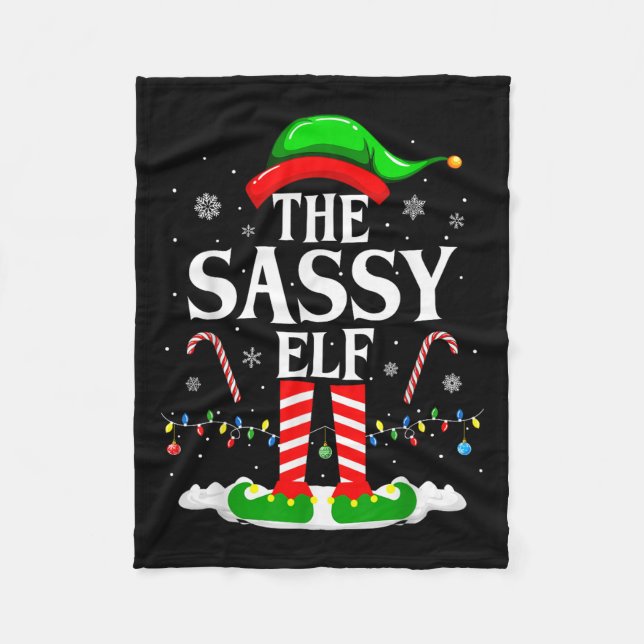 Couverture Polaire Sy Elf Xmas Funny Matching Family Group Christ (Devant)