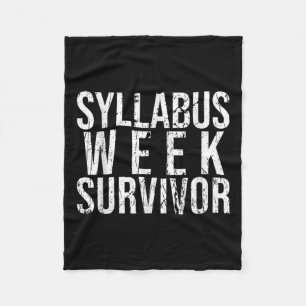Couverture Polaire Syllabus Week Survivor College Freshman Automne Se