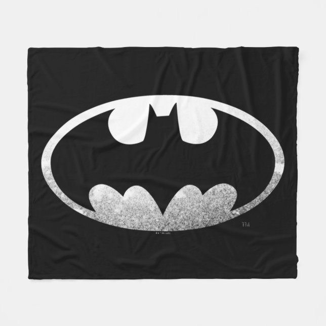 Couverture Polaire Symbole Batman | Logo Grainy (Devant (Horizontal))