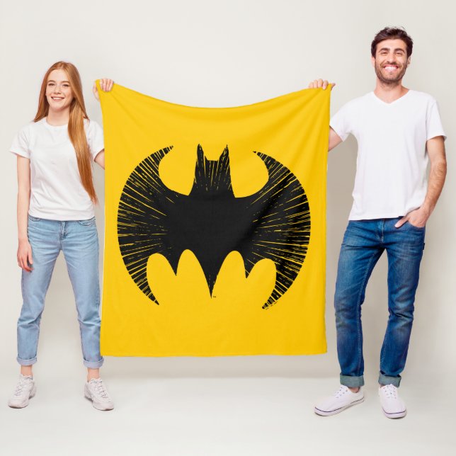 Couverture Polaire Symbole Batman | Logo Streak (En situation)
